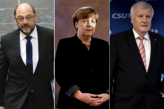 Μέρκελ, Σουλτς, Ζέεχοφερ σε αναζήτηση κοινού τόπου