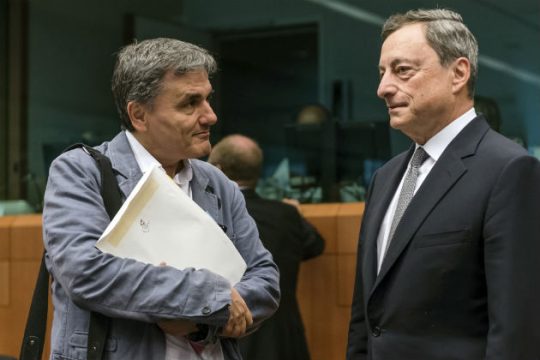 Με Ντράγκι συναντήθηκαν Τσακαλώτος, Δραγασάκης, Χουλιαράκης