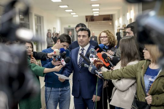 O Ζάεφ ενημέρωσε τα κόμματα στην ΠΓΔΜ