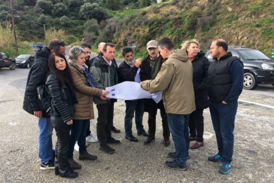 Αυτοψία του Υπουργείου Υποδομών στον κόμβο Αγίας Πελαγίας