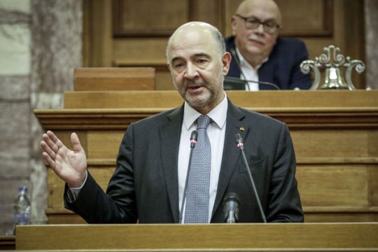 Φως στο τούνελ βλέπει πλέον ο Μοσκοβισί