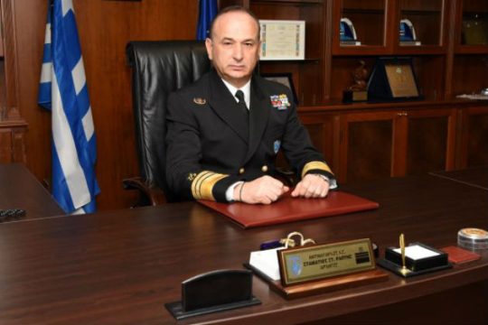 Για ακόμη ένα χρόνο Αρχηγός του Λιμενικού Σώματος ο Στ. Ράπτης