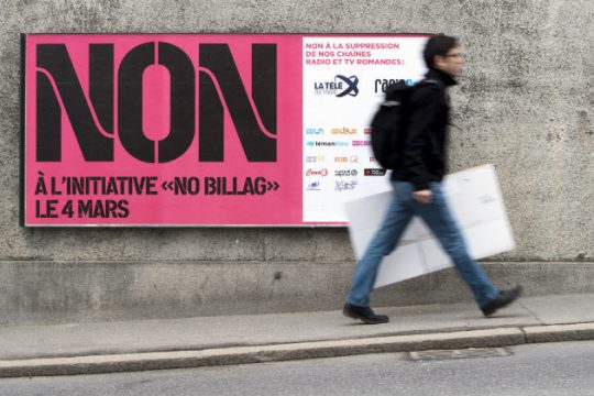 «Όχι» των Ελβετών στην κατάργηση του ραδιοτηλεοπτικού τέλους