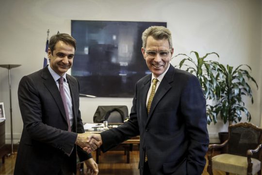 Τρίτη συνάντηση Μητσοτάκη-Πάιατ σε δύο μήνες