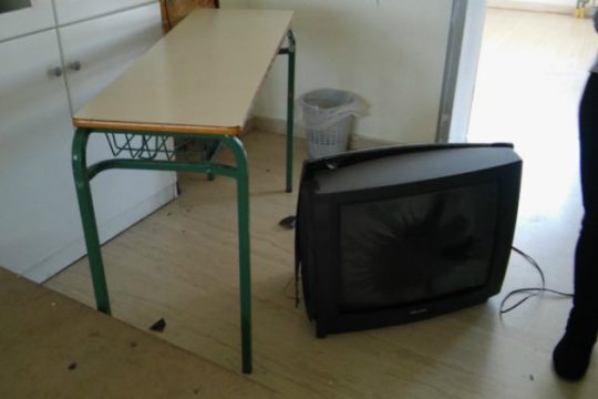 Καταδικάζουν τους βανδαλισμούς στο σχολείο των Χανίων