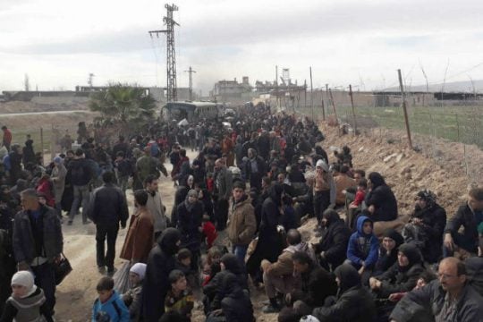 Μαζική έξοδος αμάχων από Γούτα και Αφρίν