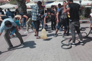 Σε επιχείρηση καθαριότητας κατέληξε η επαπειλούμενη εκκένωση