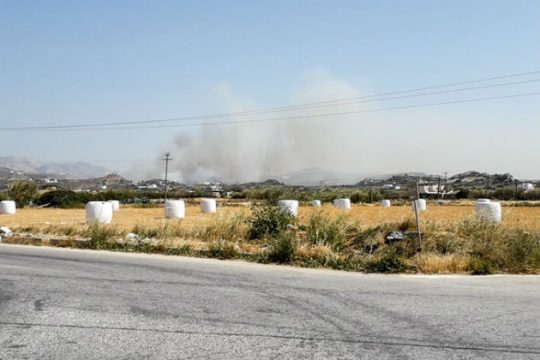 Μάχη με τις φλόγες στη Νάξο