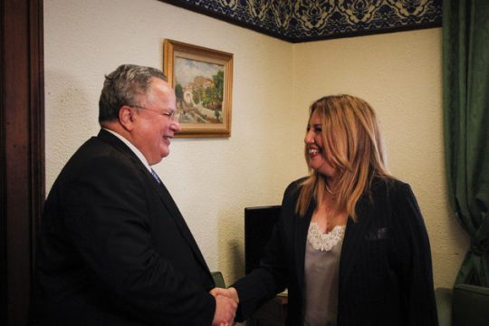Συναντήσεις Ν. Κοτζιά με Φ. Γεννηματά και Β. Λεβέντη