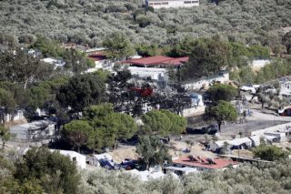 Διαμαρτυρία προσφύγων για τις συνθήκες που επικρατούν στη Μόρια