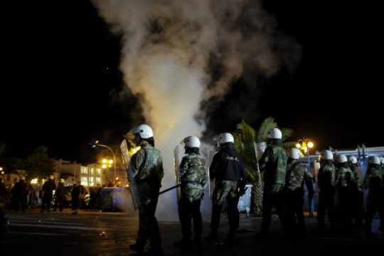 Δικογραφία σε βάρος 17 ακροδεξιών για το πογκρόμ στη Μυτιλήνη