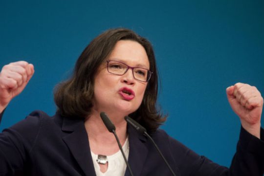 Η Αντρέα Νάλες νέα ηγέτις του SPD