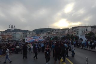 Λέσβος: στο Αυτόφωρο έξι από τους συλληφθέντες για τα επεισόδια