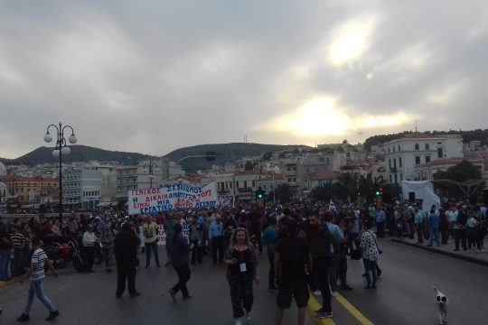 Λέσβος: στο Αυτόφωρο έξι από τους συλληφθέντες για τα επεισόδια