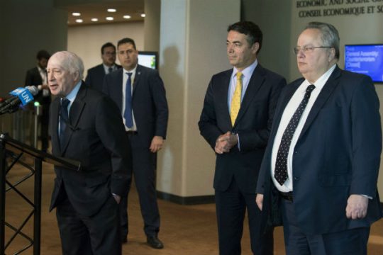 Η τελική διαπραγμάτευση για την επίλυση του ονοματολογικού