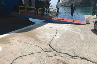 Εργασίες για αποκατάσταση των ζημιών στο λιμάνι του Αγκιστρίου