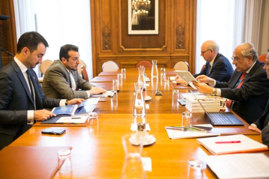 Για ψηφιακά έργα και ανάπτυξη συζήτησαν με Γκουρία, Παππάς-Χαρίτσης