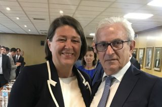 Η επίτροπος Μεταφορών της Ε.Ε. στα γραφεία της Ένωσης Εφοπλιστών