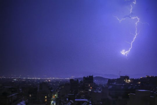 Προβλήματα από την καταιγίδα στην Αττική