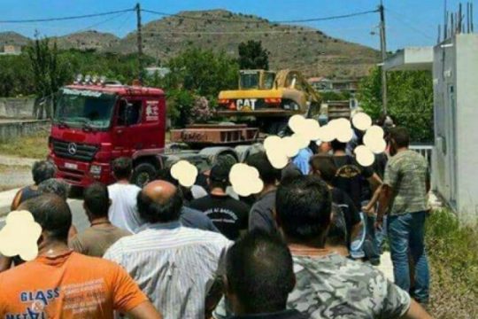 Μπλόκαραν ξανά τις εργασίες για τις ανεμογεννήτριες στο βουνό Κουρούπα