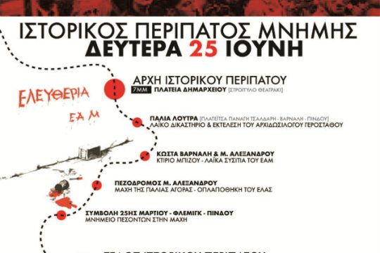 Εκδήλωση ιστορικής μνήμης για την Αντίσταση