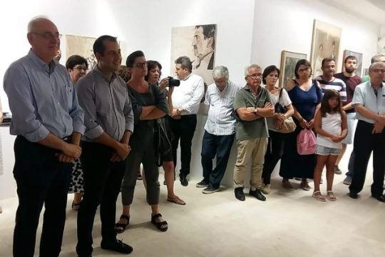 Εγκαινιάστηκε η έκθεση του Χρ. Μποκόρου στην Πινακοθήκη Βιάννου