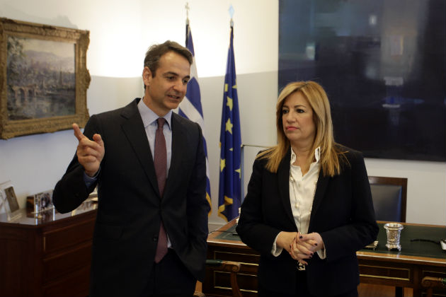 Κ. Μητσοτάκης και Φ. Γεννηματά για τη συνέντευξη Καμμένου