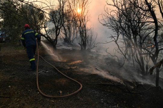 Σε ύφεση τα πύρινα μέτωπα στην Εύβοια