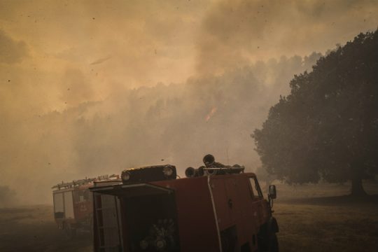 Πύρινες εστίες στην Ηλεία
