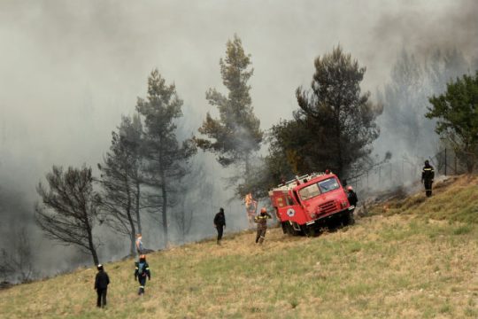 Πολύ υψηλός κίνδυνος πυρκαγιάς την Τετάρτη