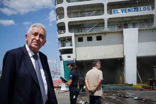 Κουβέλης: Σε επιτρεπτά όρια η κλίση του πλοίου