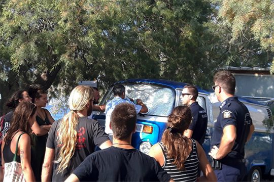 Ενταση στη Σούγια Χανίων για την ελεύθερη κατασκήνωση