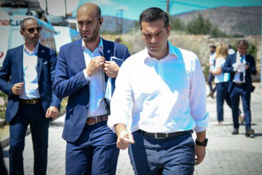 Στη Γενική Γραμματεία Πολιτικής Προστασίας ο Αλέξης Τσίπρας