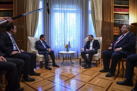 Το Κυπριακό στην ατζέντα  Τσίπρα – Αναστασιάδη