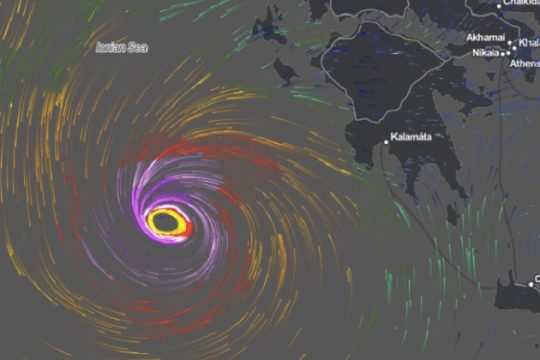 Πιθανότητα σχηματισμού κυκλώνα με τροπικά χαρακτηριστικά