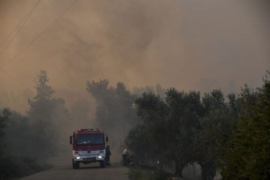 Πυρκαγιά στη Μάνη