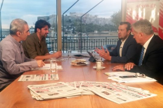 Debate Νίκου Παππά – Μάκη Βορίδη στην «Εφ.Συν.» [βίντεο]