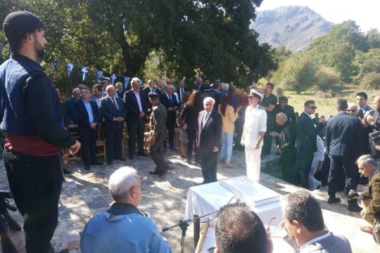 Σφακιά: Σαφές μήνυμα Παυλόπουλου για τις γερμανικές αποζημιώσεις