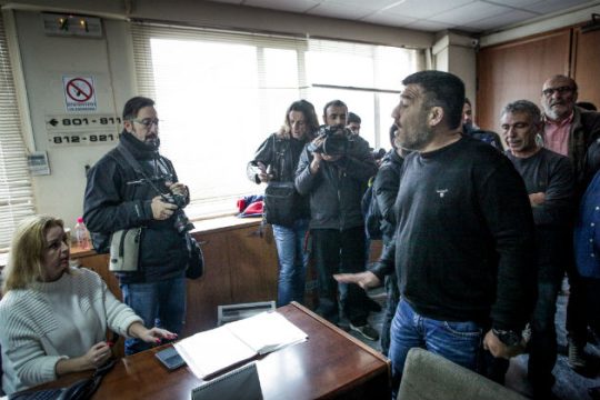 Διαμαρτυρία της ΠΟΕ-ΟΤΑ στο υπ. Εργασίας για τα εργατικά δυστυχήματα