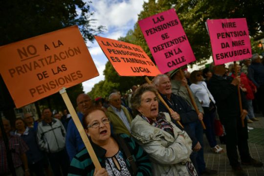 Πορεία για αξιοπρεπείς συντάξεις στην Ισπανία