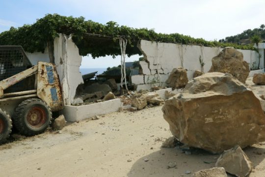 Νέες κατολισθήσεις στο Πλωμάρι της Μυτιλήνης