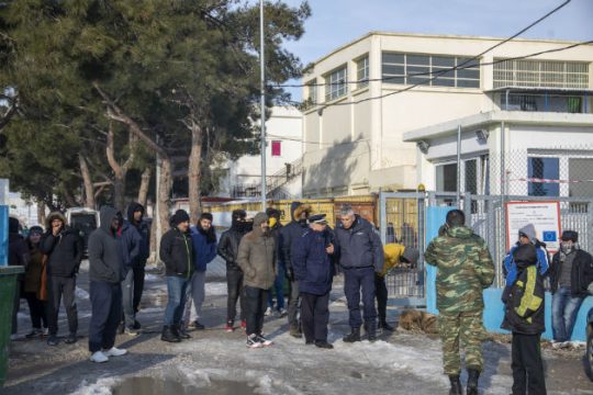 Ένταση σε διαμαρτυρία προσφύγων στα Διαβατά