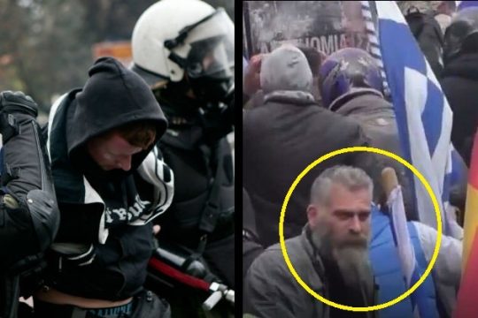 Ο Τζούλιος και ο «Τόλης 88» στα επεισόδια του συλλαλητηρίου