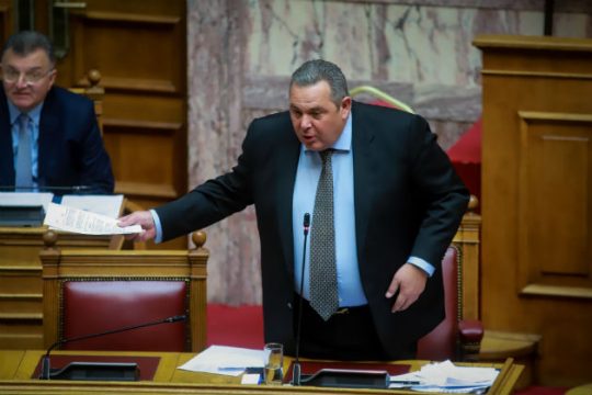 Στην επιτροπή εξοπλισμών παραπέμφθηκε η τροπολογία Καμμένου