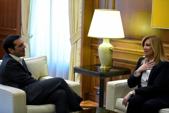 Τετ α τετ Τσίπρα -Γεννηματά ελέω… Αγίου Αντωνίου