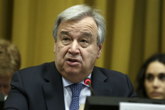 Ο γ.γ. του ΟΗΕ στηρίζει τη βράβευση Τσίπρα-Ζάεφ με Νόμπελ