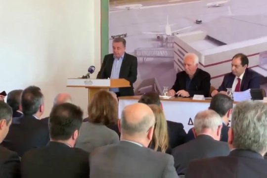 Αρναουτακης: Το νέο αεροδρόμιο θα συμβάλλει στην ανάπτυξη της Κρήτης