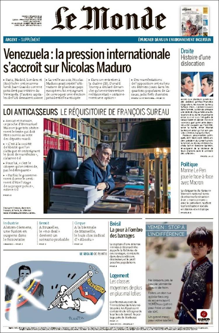 Ανασκόπηση διεθνούς Τύπου 5.2.2019