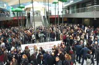 Κινητοποίηση εργαζομένων της Τράπεζας Πειραιώς