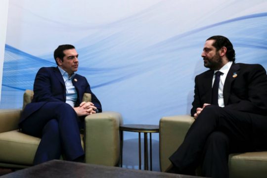 Η οικονομική συνεργασία στην ατζέντα της συνάντησης Τσίπρα-Χαρίρι